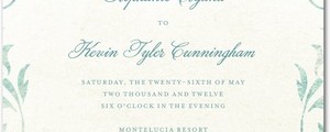Authentic Vintage Style Wedding Invitations