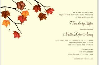 Brown Earth Tones Autumn Wedding Invitations