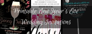 Printable New Years Eve Wedding Invitations