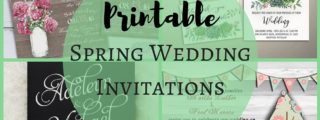 Printable Spring Wedding Invitations