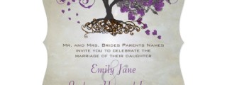 Natural Tree Wedding Invitations